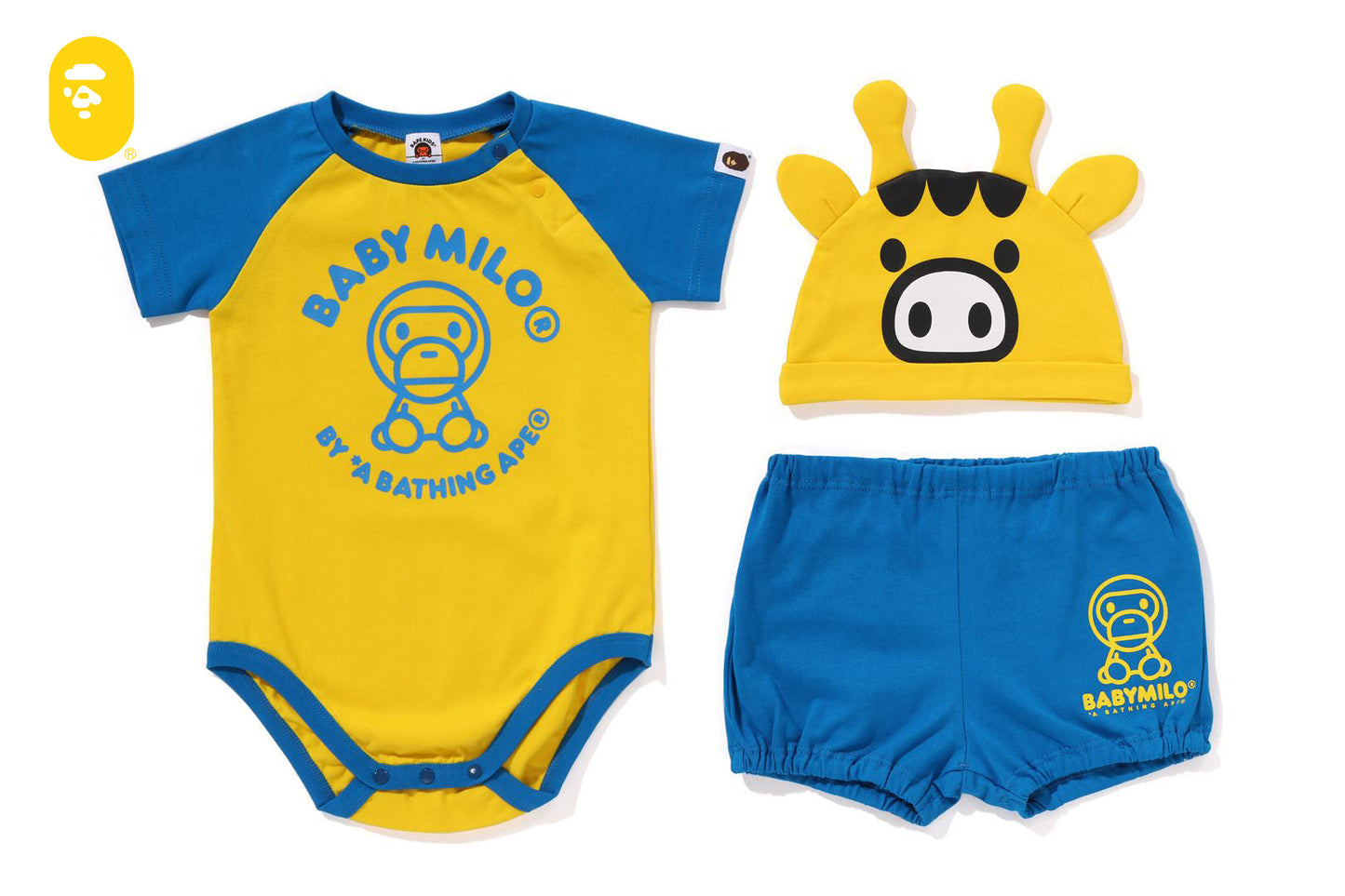 BAPE BABY MILO FRIENDS BABY GIFT SET