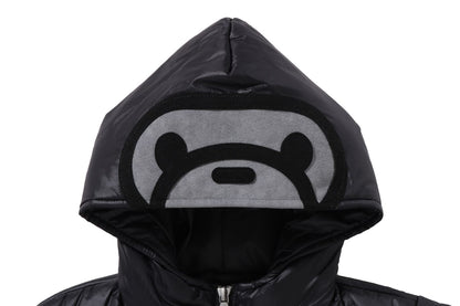 BAPE BABY MILO PATCH 中綿連帽外套