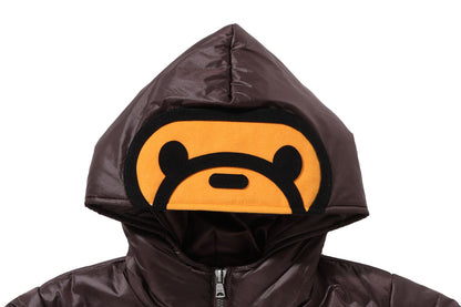 BAPE BABY MILO PATCH 中綿連帽外套