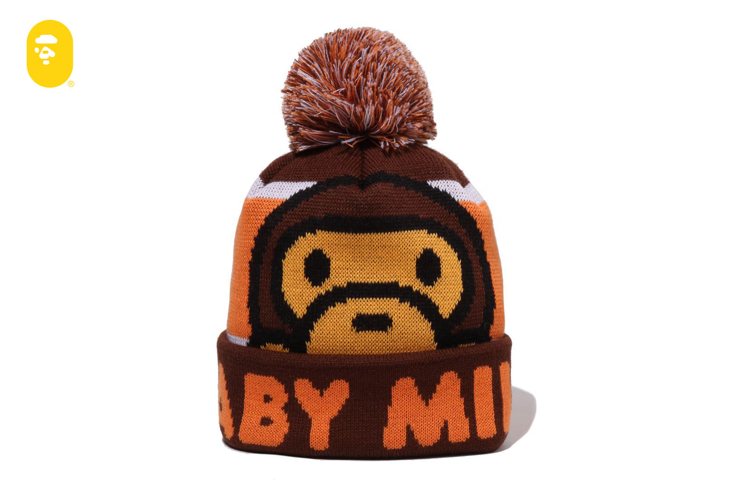 BAPE BABY MILO POM POM KNIT CAP