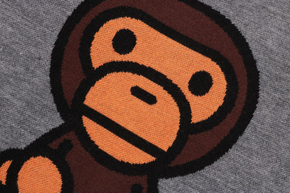 BAPE BABY MILO 圖案針織毛衣