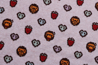 BAPE MILOGRAM SWEETS PATTERN OVERSIZED SWEATER
