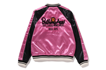 BAPE CRYSTAL STONE BABY LISA SOUVENIR JACKET