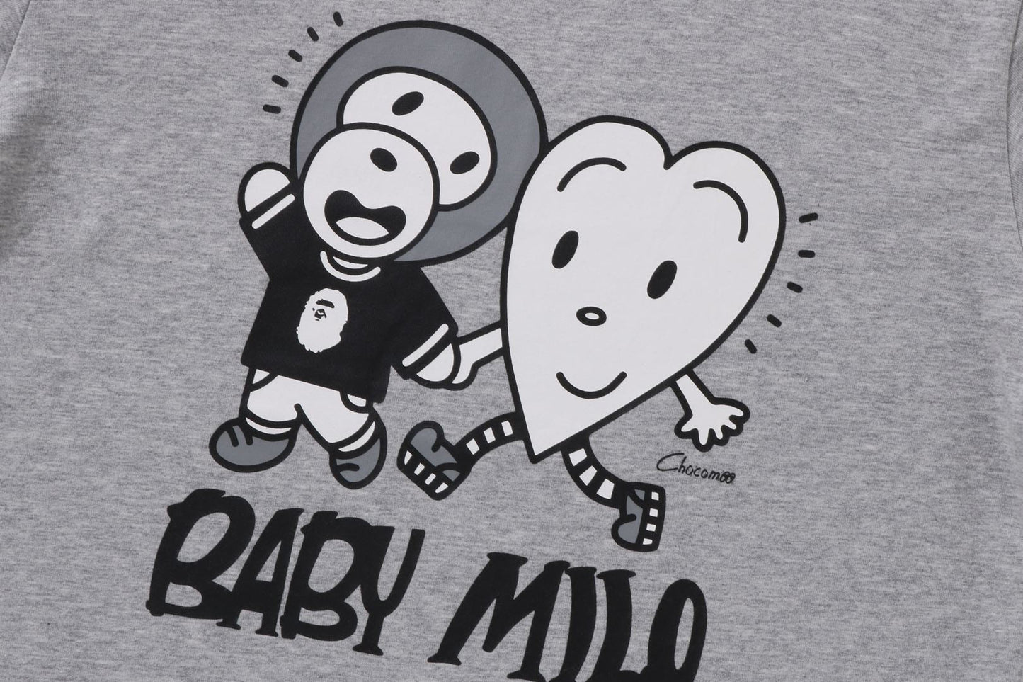 BAPE KIDS X CHOCOMOO MILO FRIENDS 層次長袖T恤