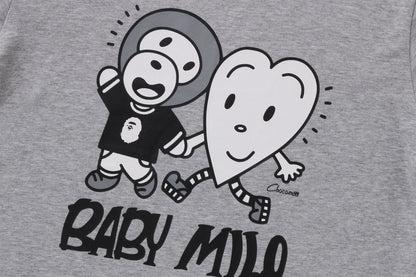 BAPE KIDS X CHOCOMOO MILO FRIENDS 層次長袖T恤