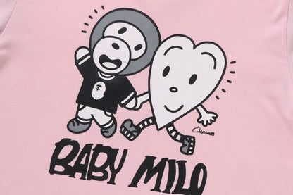 BAPE KIDS X CHOCOMOO MILO FRIENDS 層次長袖T恤