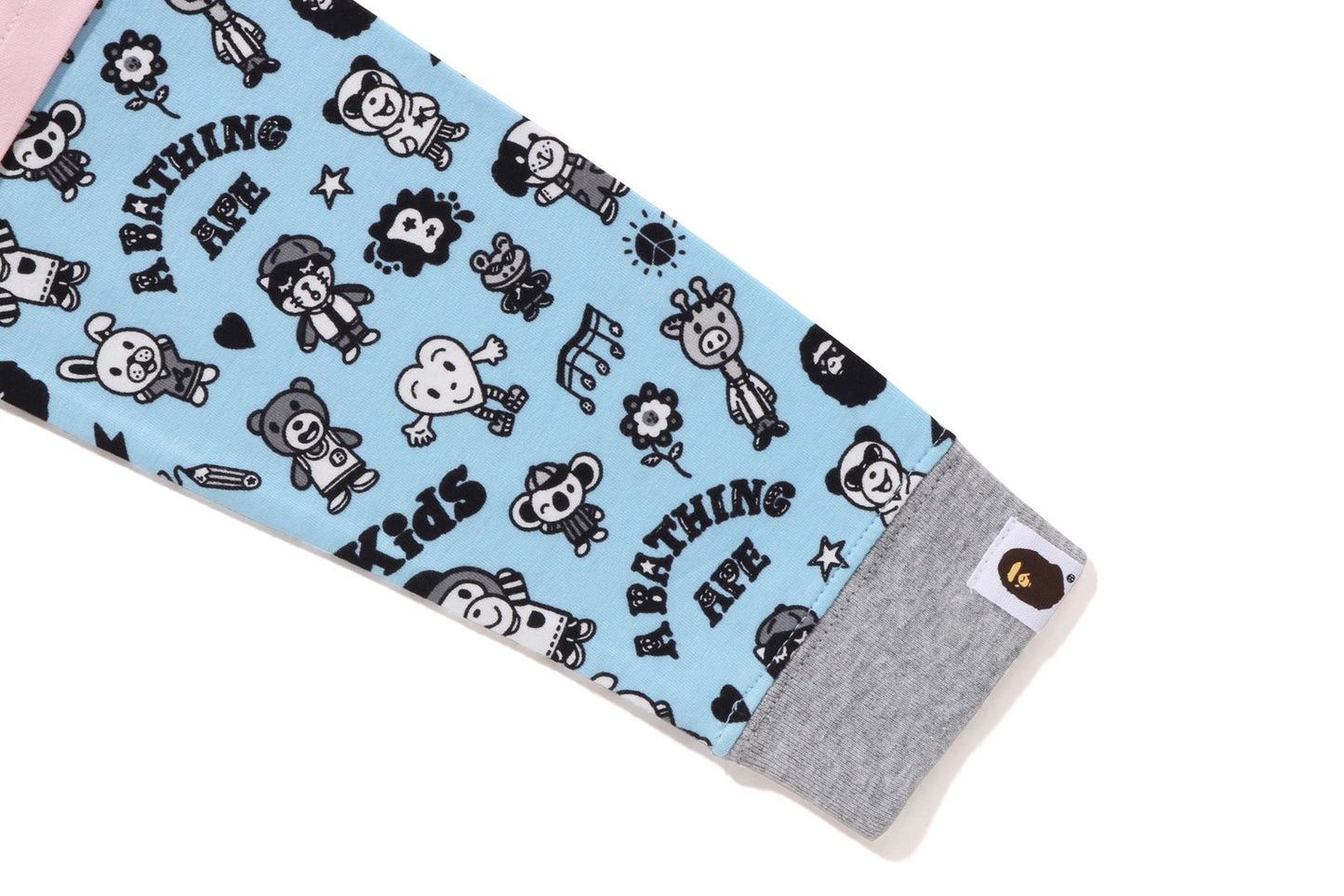 BAPE KIDS X CHOCOMOO MILO FRIENDS 層次長袖T恤