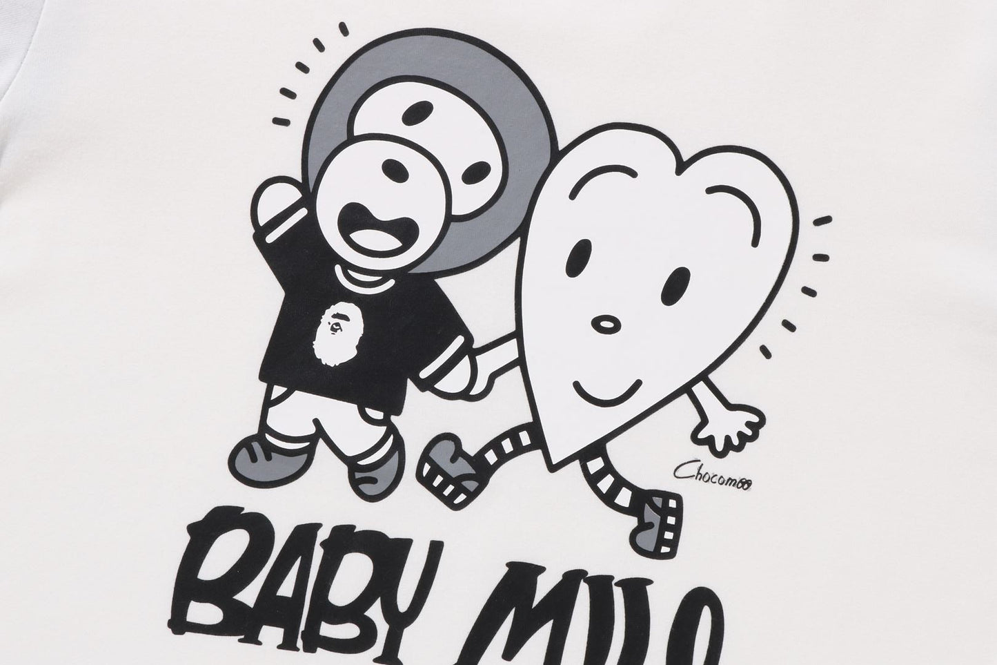 BAPE KIDS X CHOCOMOO MILO FRIENDS 層次長袖T恤