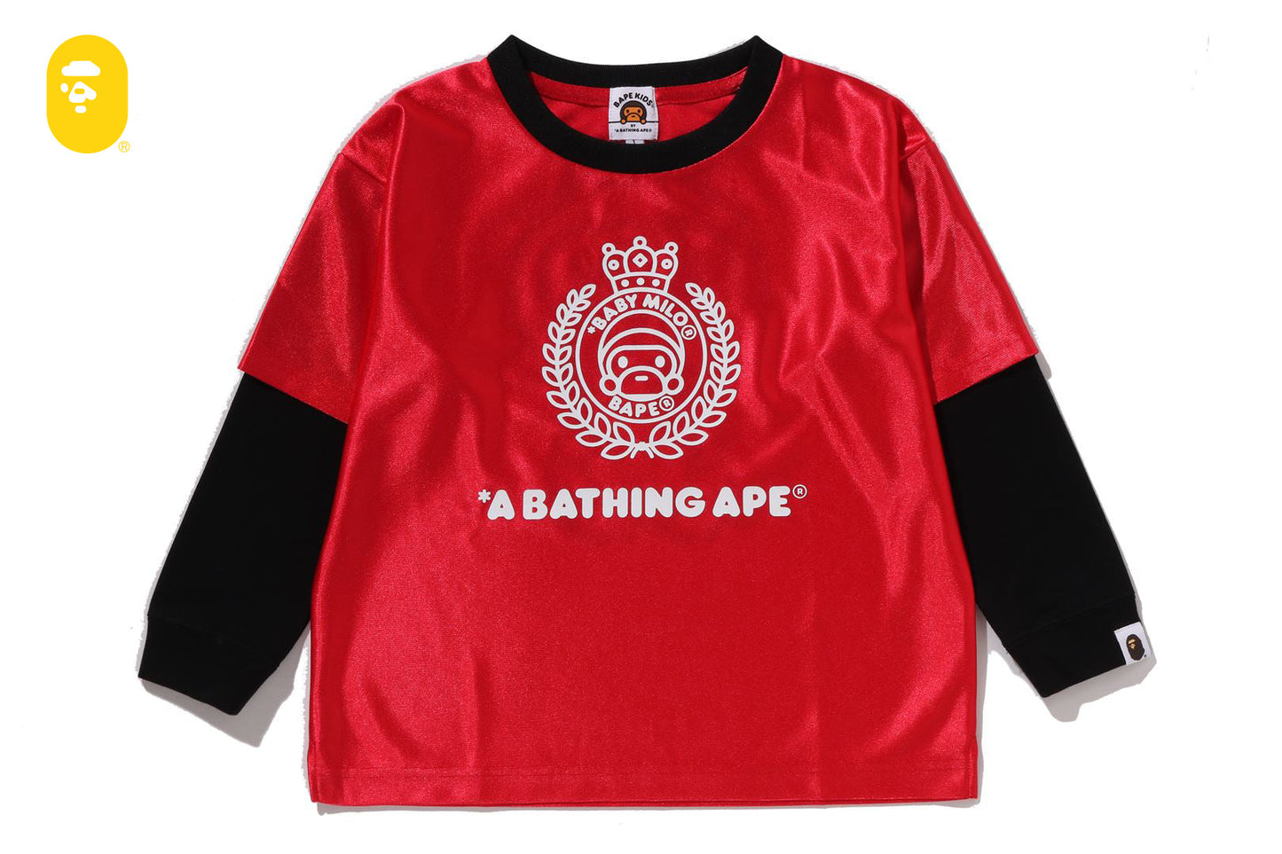 BAPE BABY MILO LAYERED RELAXED FIT LS TEE