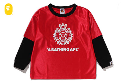 BAPE BABY MILO LAYERED RELAXED FIT LS TEE
