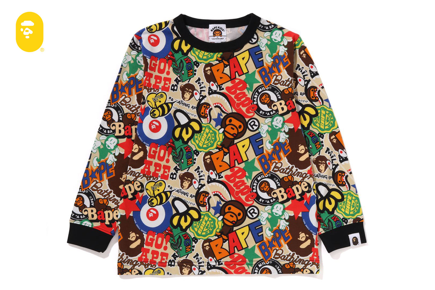 BAPE MILO ASSORTED LS TEE