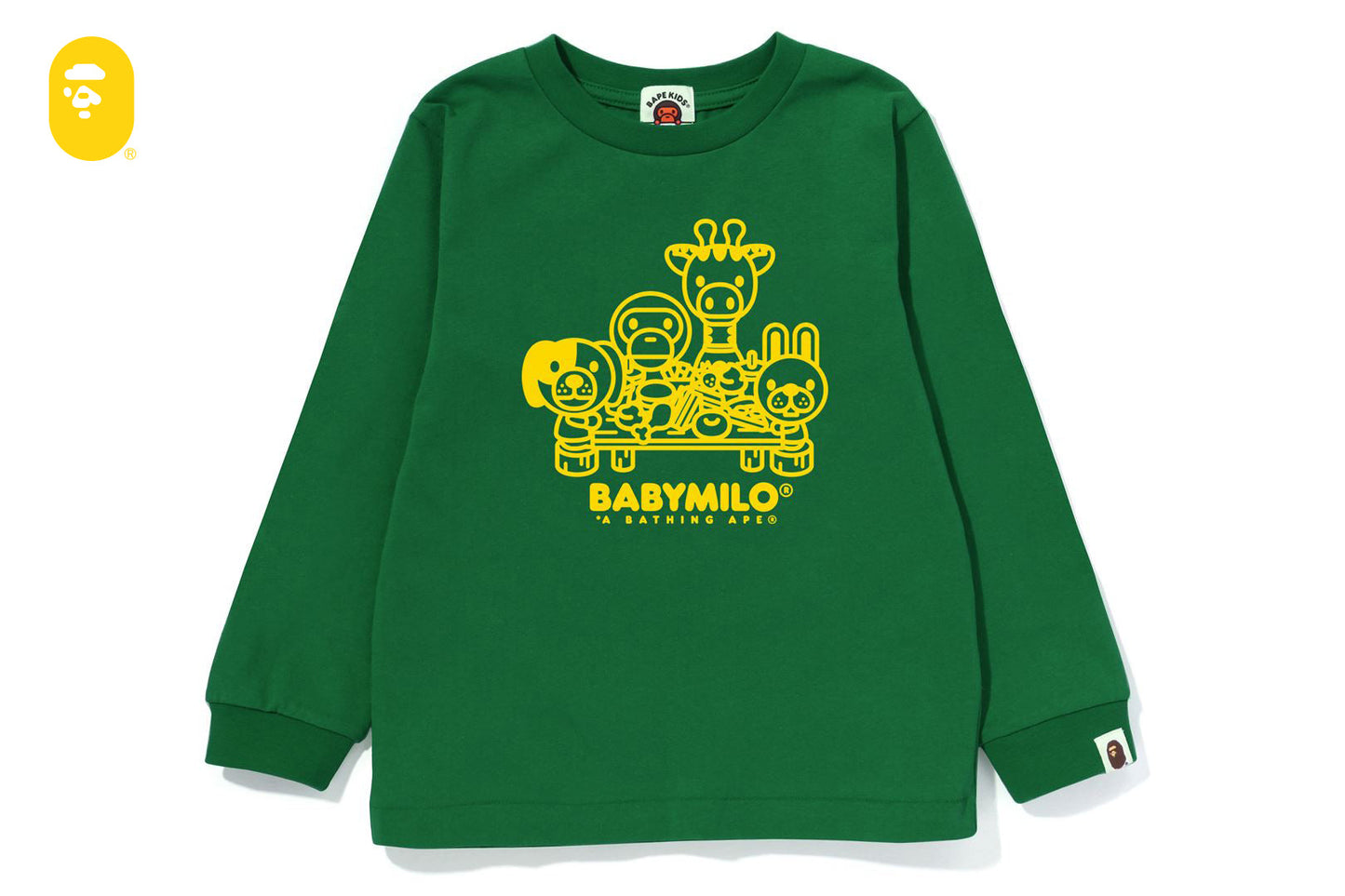 BAPE MILO & FRIENDS 野餐長袖T恤