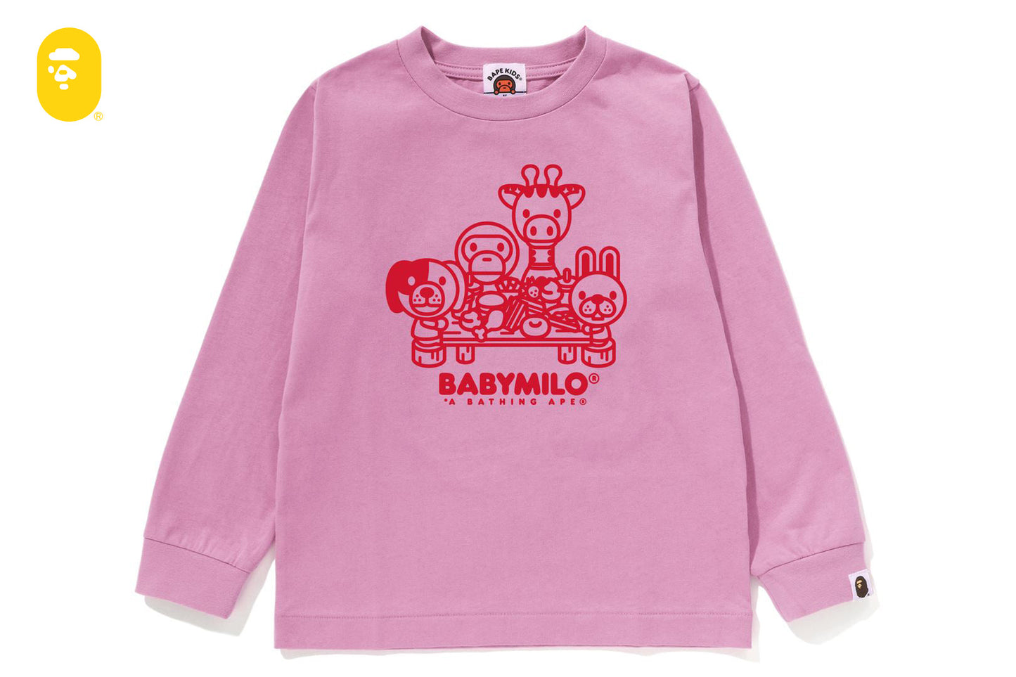 BAPE MILO & FRIENDS 野餐長袖T恤