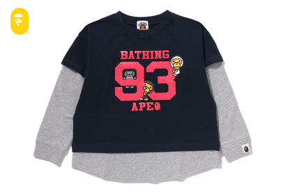 BAPE BABY MILO 層次寬鬆長袖T恤