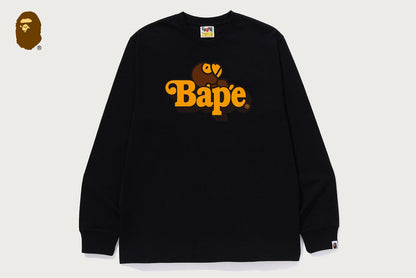 BAPE MILO ON BAPE LS TEE
