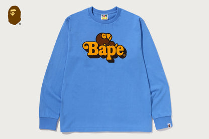 BAPE MILO ON BAPE LS TEE