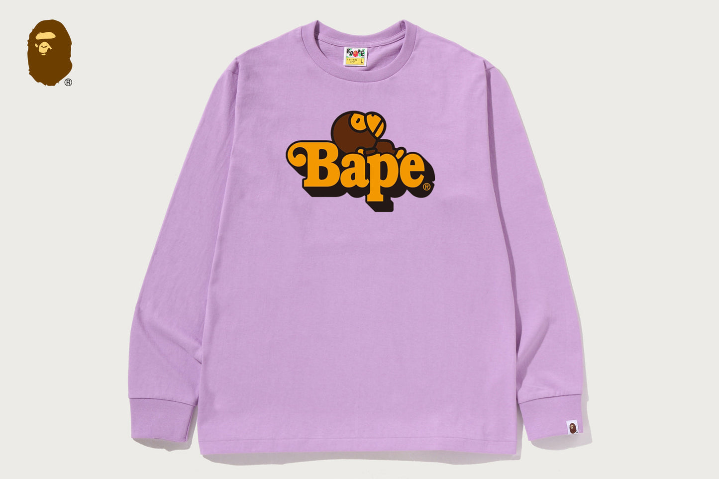 BAPE MILO ON BAPE LS TEE