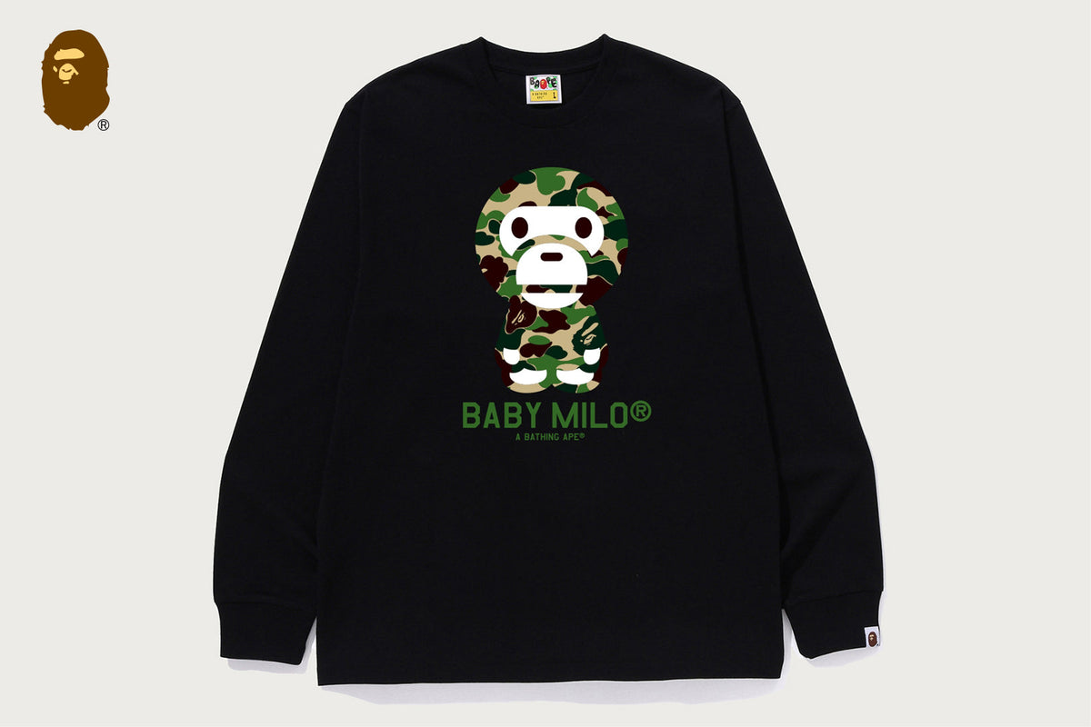 BAPE ABC CAMO BABY MILO 長袖T恤