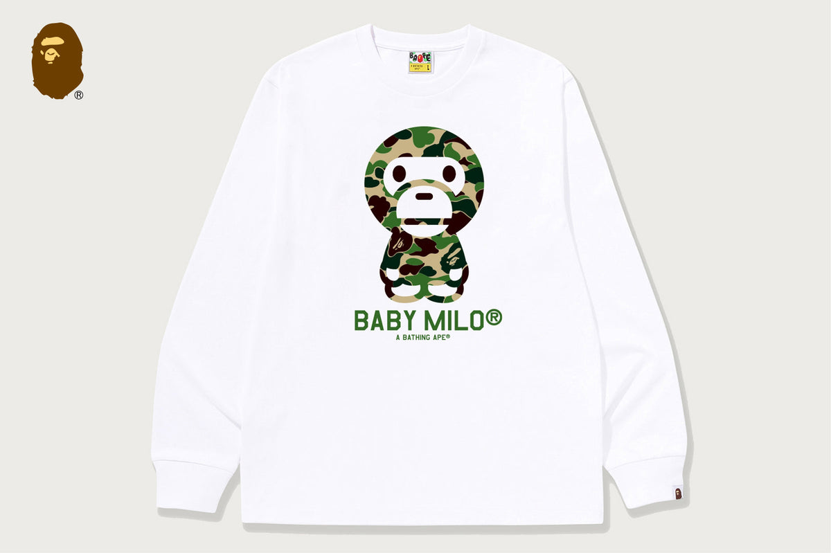 BAPE ABC CAMO BABY MILO 長袖T恤