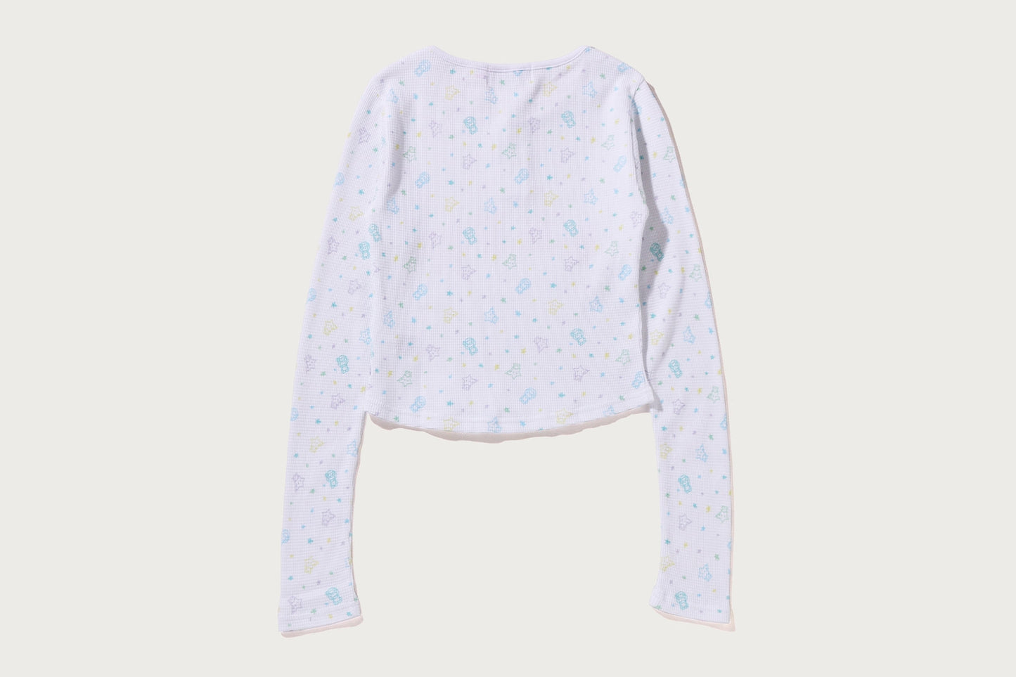 BAPE LISA MILO STA PATTERN 瓦夫薄長袖T恤