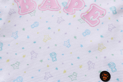 BAPE LISA MILO STA PATTERN 瓦夫薄長袖T恤