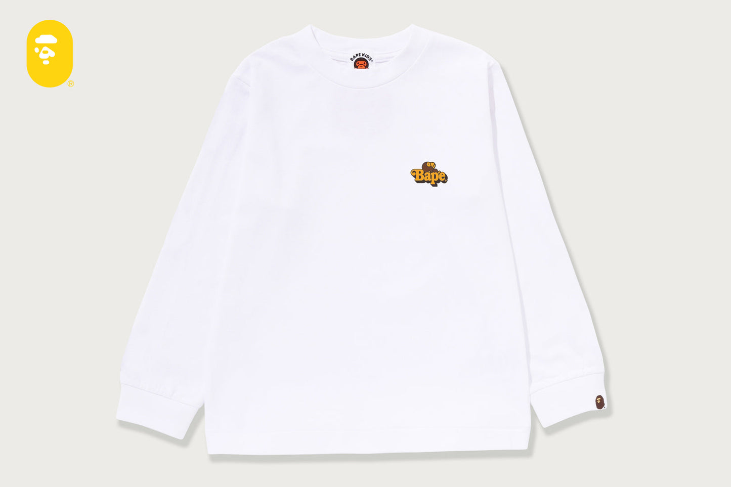 BAPE MILO ON BAPE ONE POINT LS TEE
