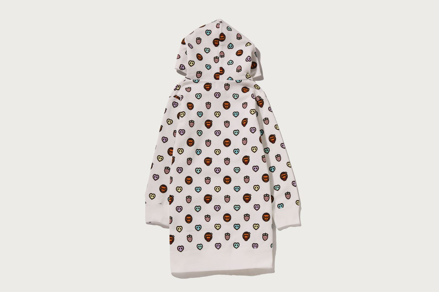 BAPE MILOGRAM SWEETS PATTERN HOODIE DRESS