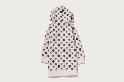BAPE MILOGRAM SWEETS PATTERN HOODIE DRESS