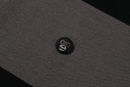 BAPE MILO ONE POINT STRIPE RELAXED FIT POLO