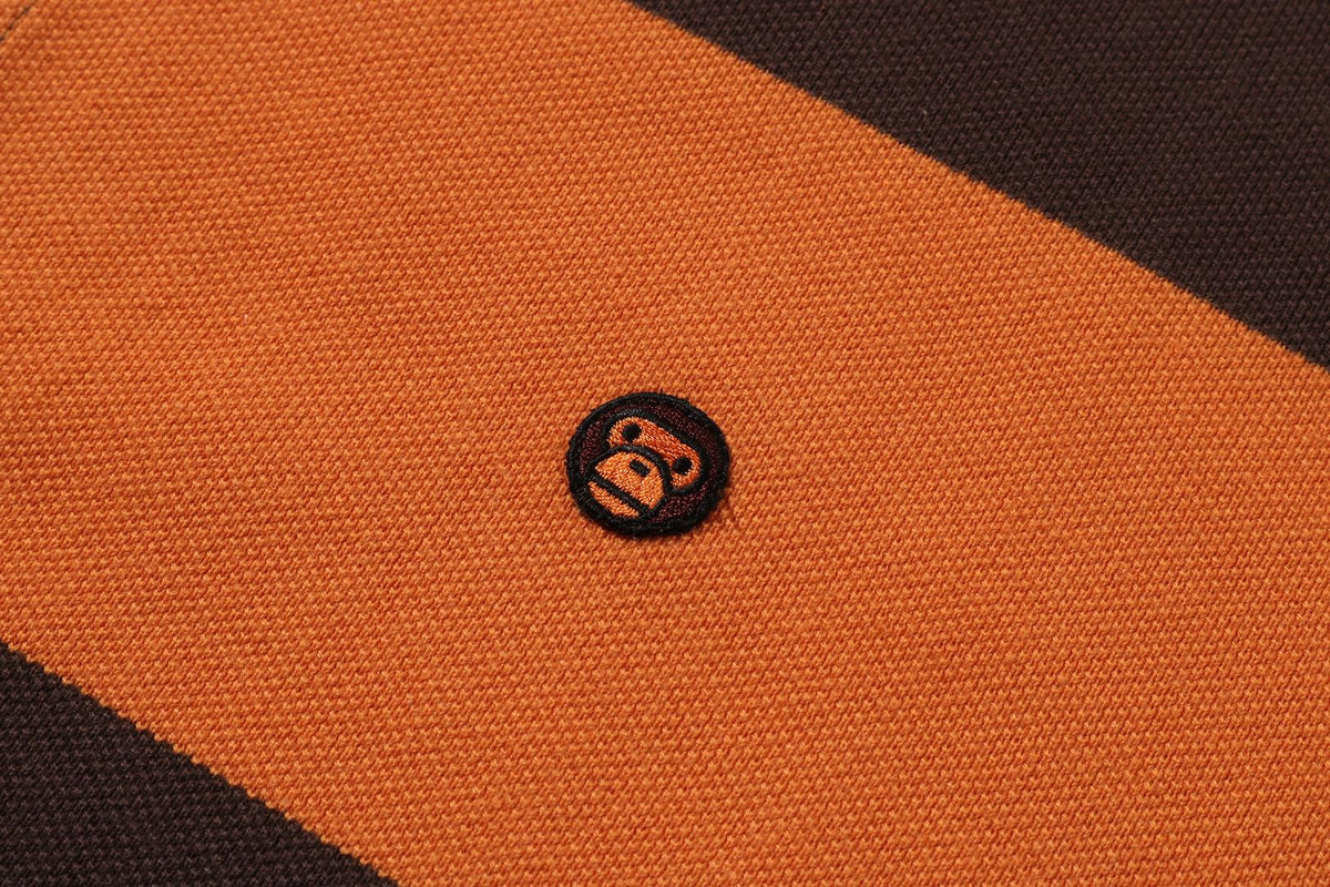 BAPE MILO ONE POINT STRIPE RELAXED FIT POLO