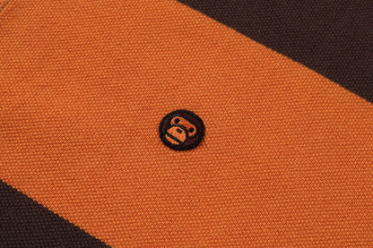 BAPE MILO ONE POINT STRIPE RELAXED FIT POLO