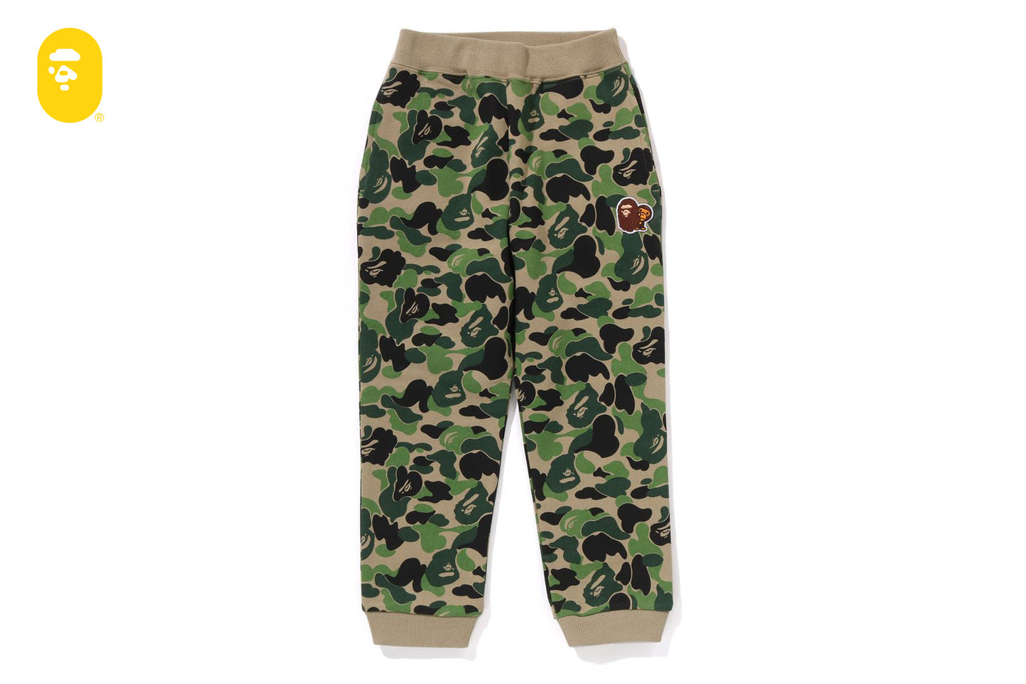 BAPE ABC CAMO APE & MILO ONE POINT SWEAT PANTS