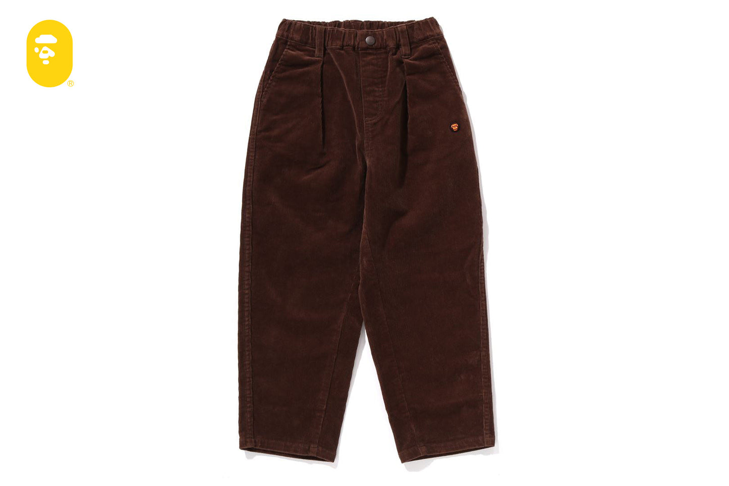 BAPE ONE POINT CORDUROY CURVED PANTS