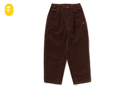 BAPE ONE POINT CORDUROY CURVED PANTS