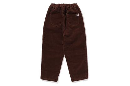 BAPE ONE POINT CORDUROY CURVED PANTS