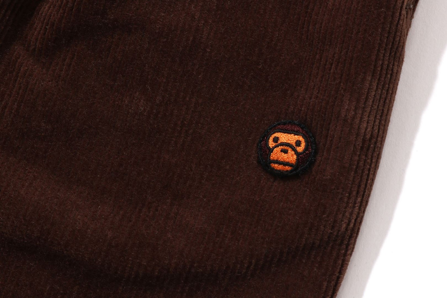 BAPE ONE POINT CORDUROY CURVED PANTS