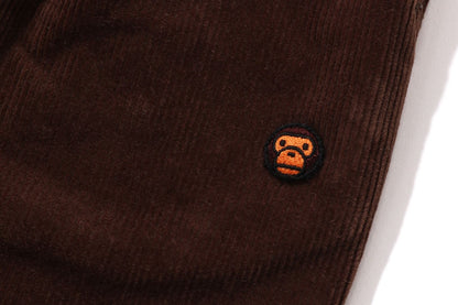 BAPE ONE POINT CORDUROY CURVED PANTS