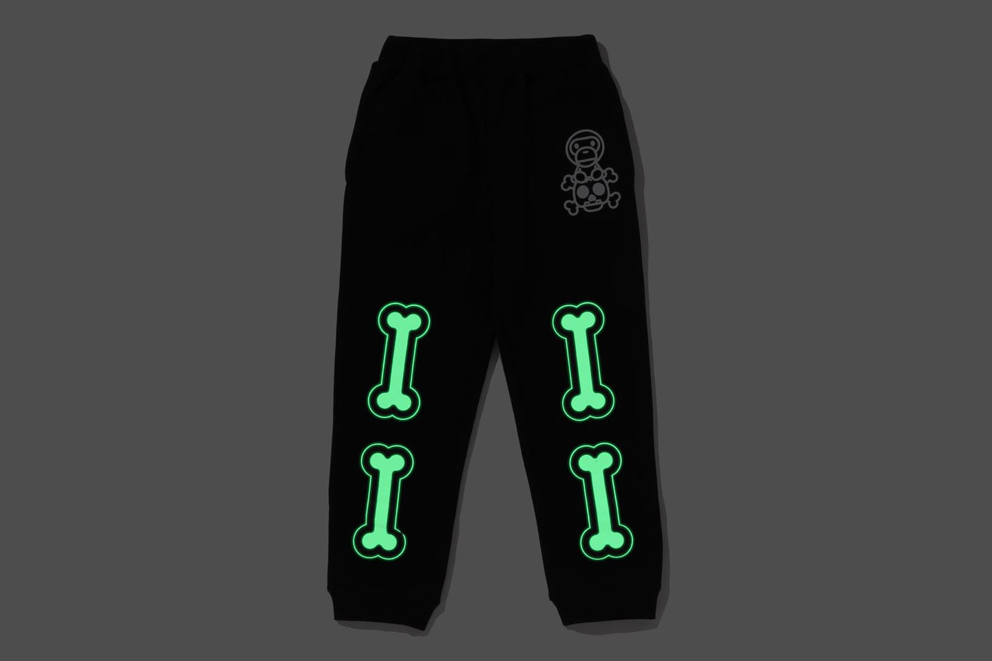 BAPE BABY MILO SKULL SKULL SWEAT PANTS