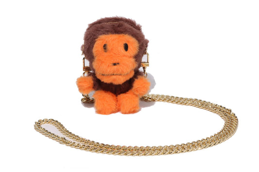 BAPE BABY MILO 短毛絨迷你肩背包