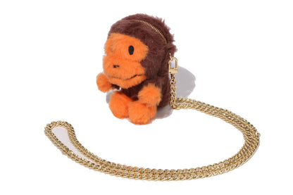 BAPE BABY MILO 短毛絨迷你肩背包