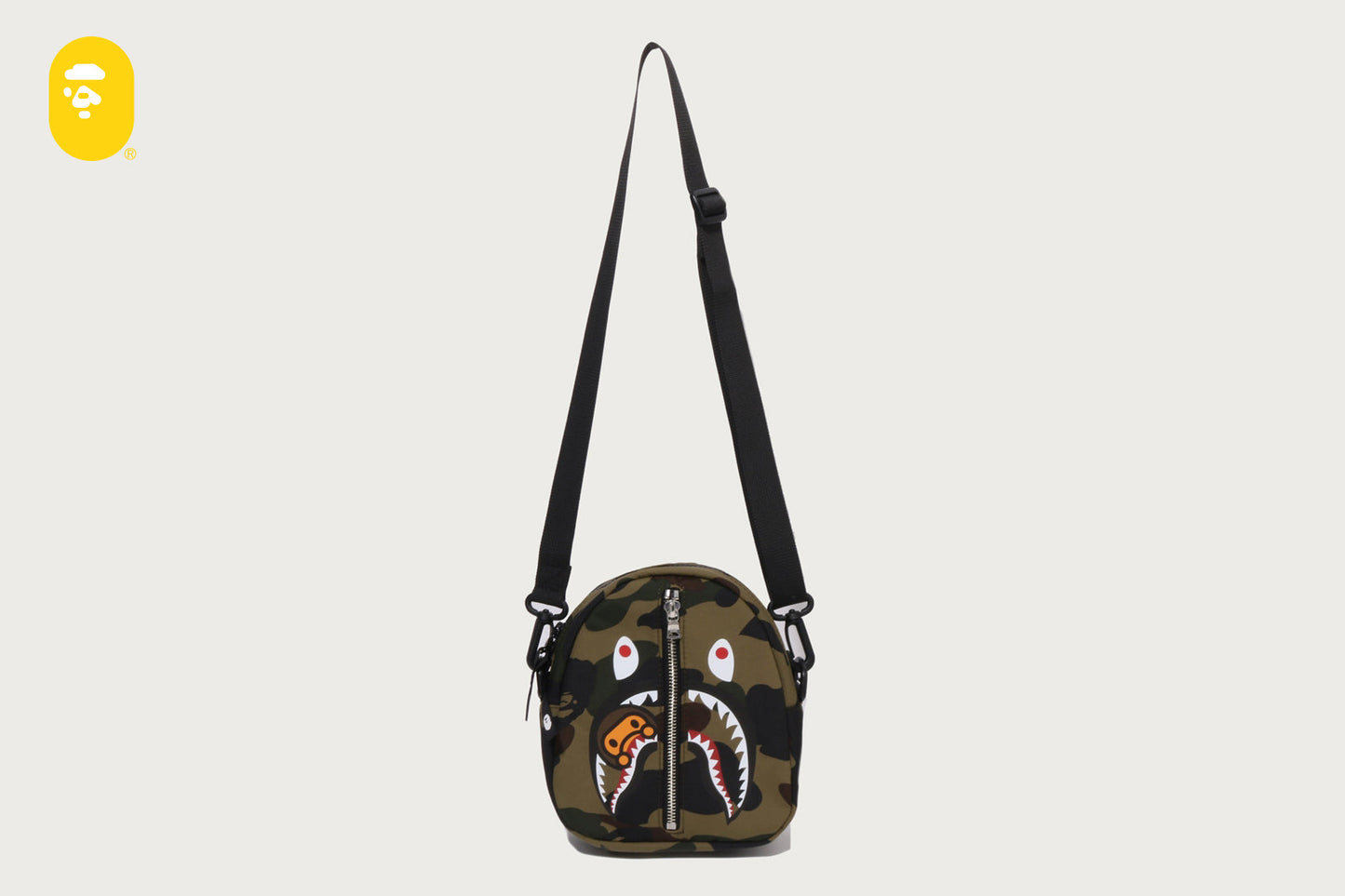 BAPE 1ST CAMO MILO SHARK MINI SHOULDER BAG