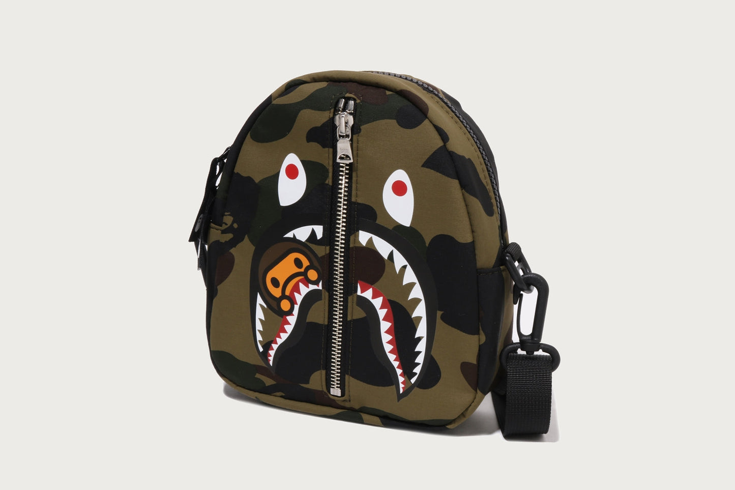 BAPE 1ST CAMO MILO SHARK MINI SHOULDER BAG
