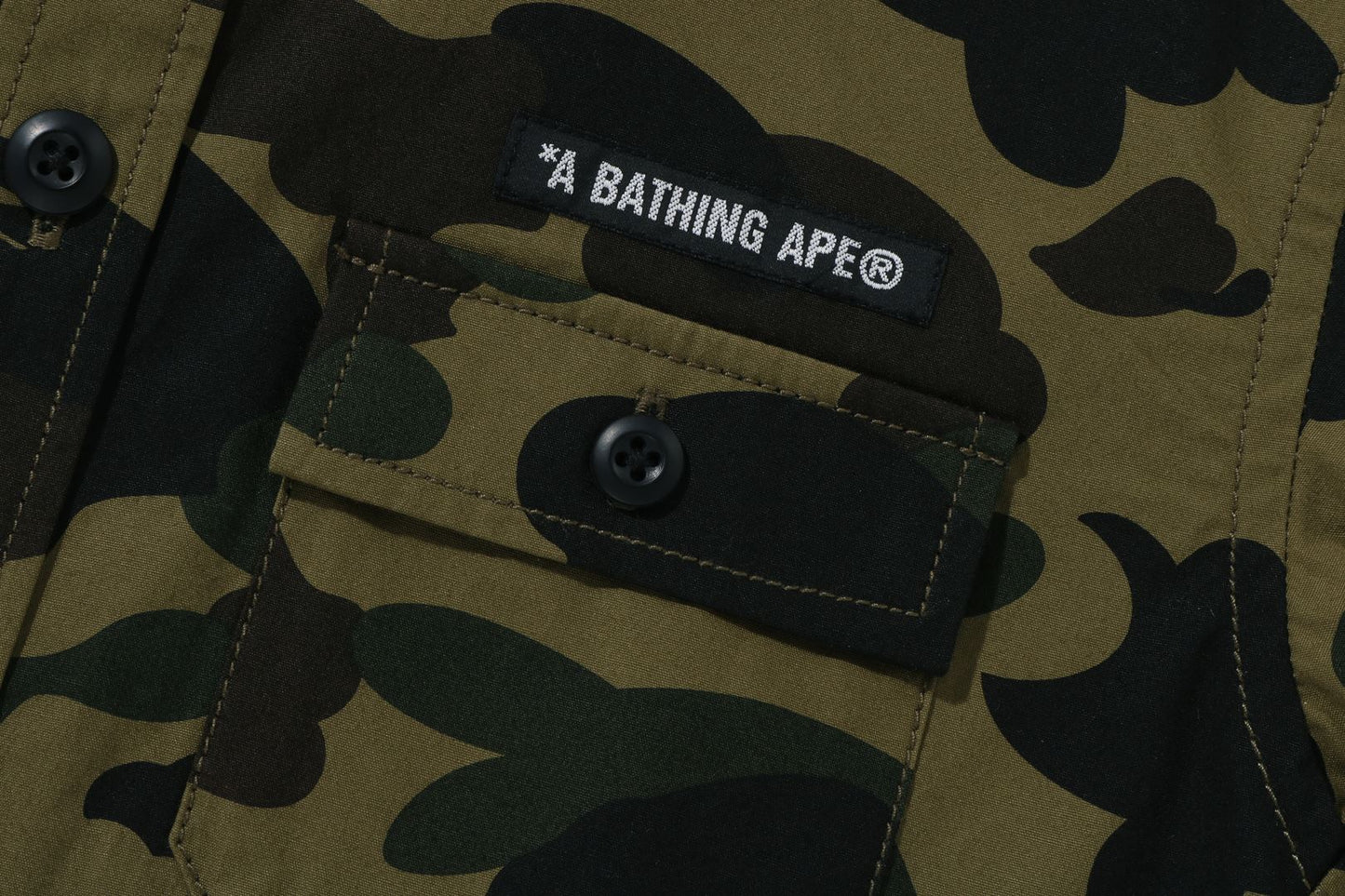 BAPE 1ST CAMO BABY MILO STA MILITARY SHIRT