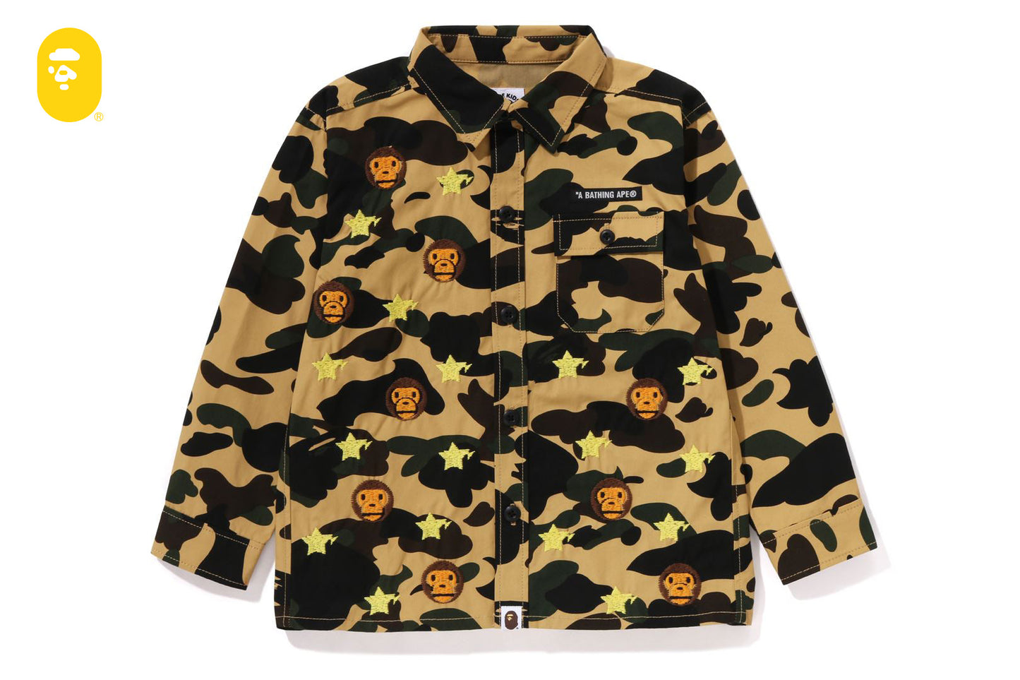 BAPE 1ST CAMO BABY MILO STA MILITARY SHIRT