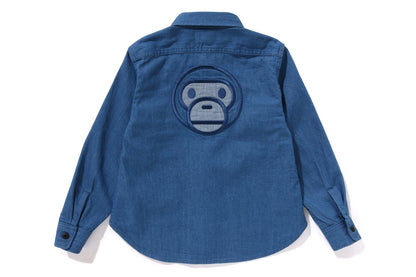 BAPE BABY MILO PATCH DENIM SHIRT