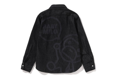 BAPE BABY MILO 8 OZ 牛仔襯衫