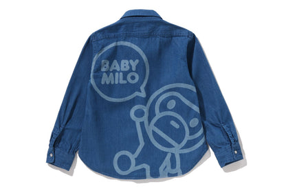 BAPE BABY MILO 8 OZ 牛仔襯衫
