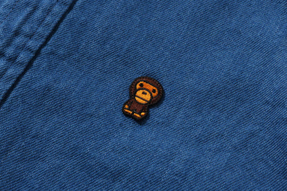 BAPE BABY MILO 8 OZ 牛仔襯衫
