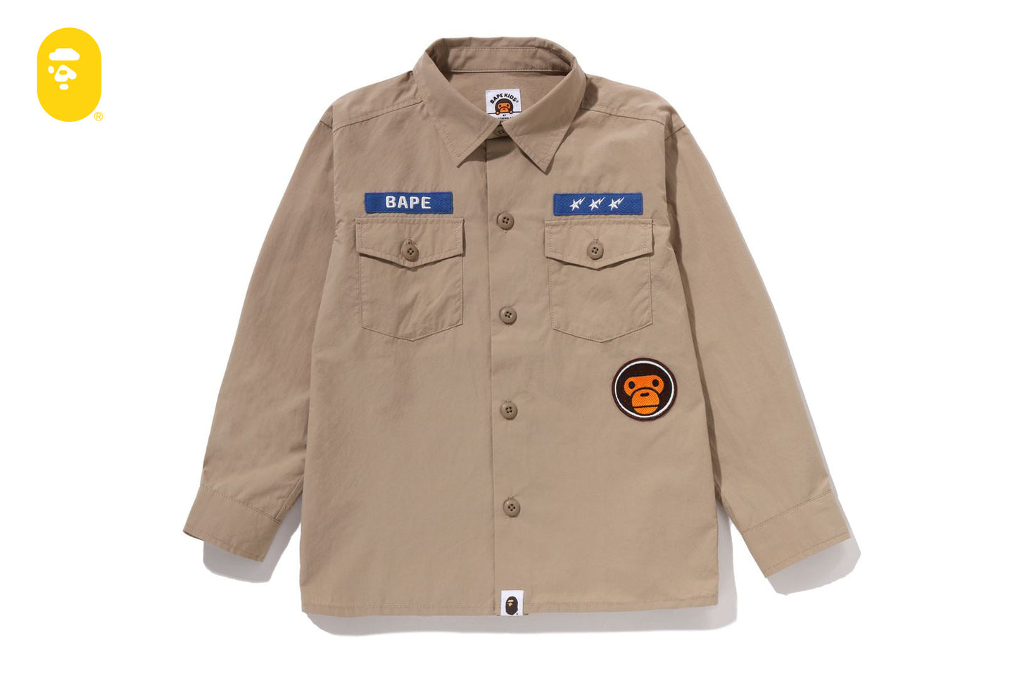 BAPE BABY MILO 軍事襯衫