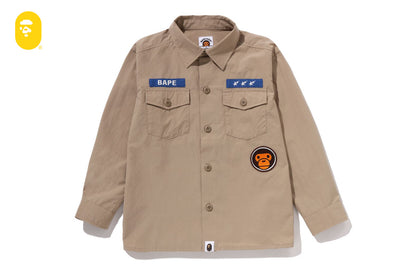 BAPE BABY MILO 軍事襯衫